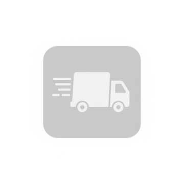 Minimal flat icon representing fast delivery.
Delivery truck with motion lines.
Light grey icon inside soft grey square.
Modern ecommerce UI style.
White background.
No text, no logo.

